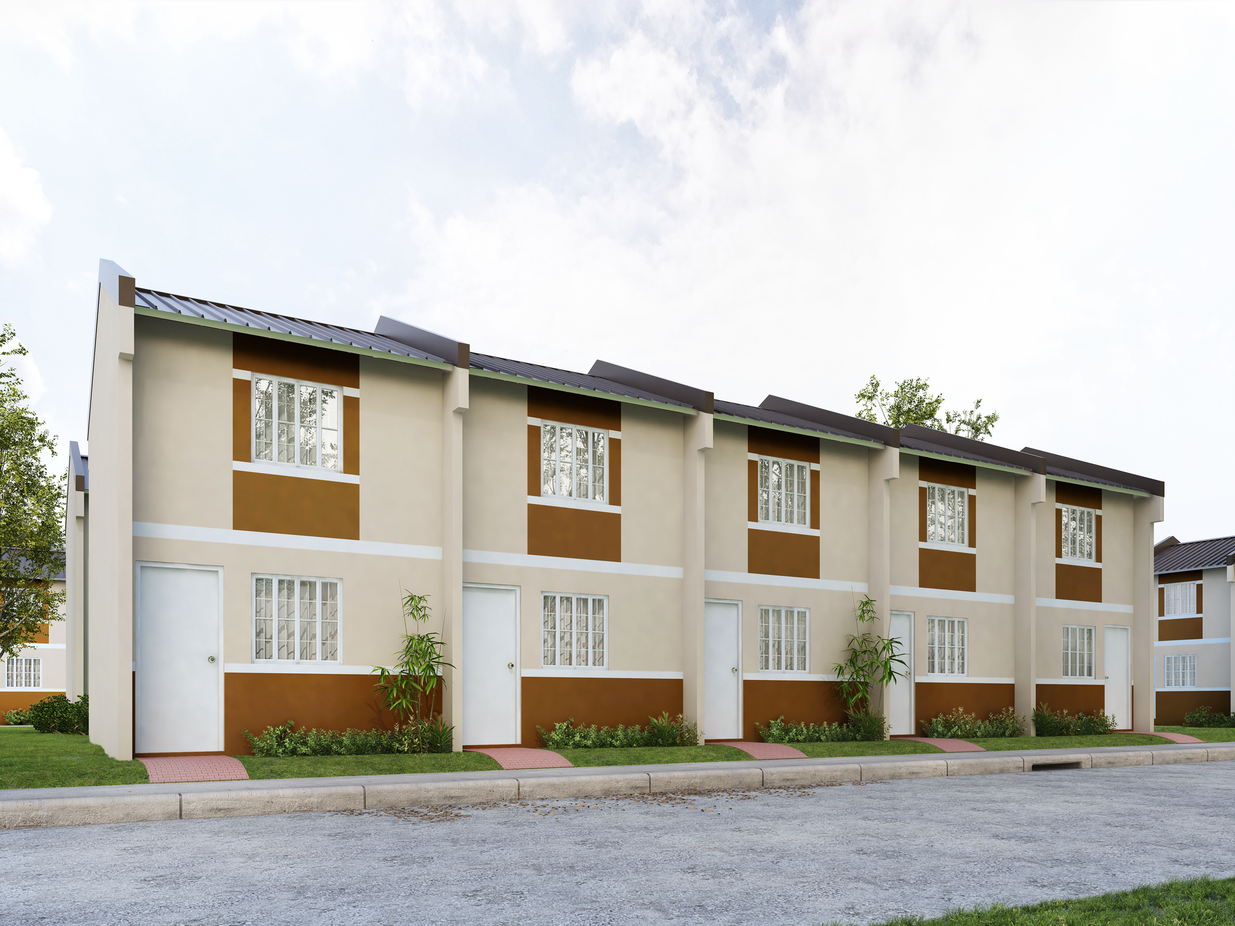 Brentwood two-storey townhouse community in Capas